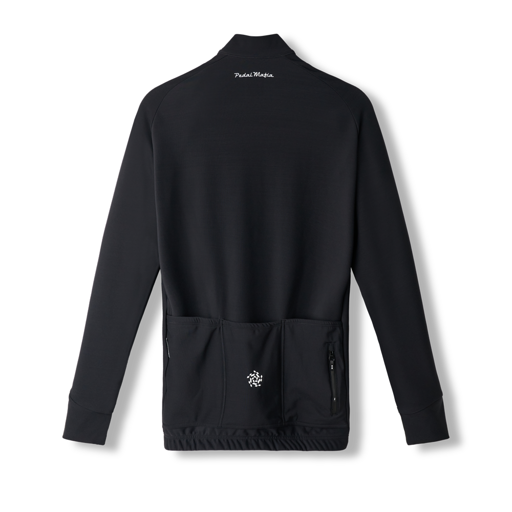 ウェア Pedal Mafia Mens Pro Thermal Jacket S Men's Core Thermal Jacket - Black | Pedal Mafia
