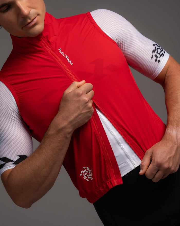 Men's Core Vest - Cherry