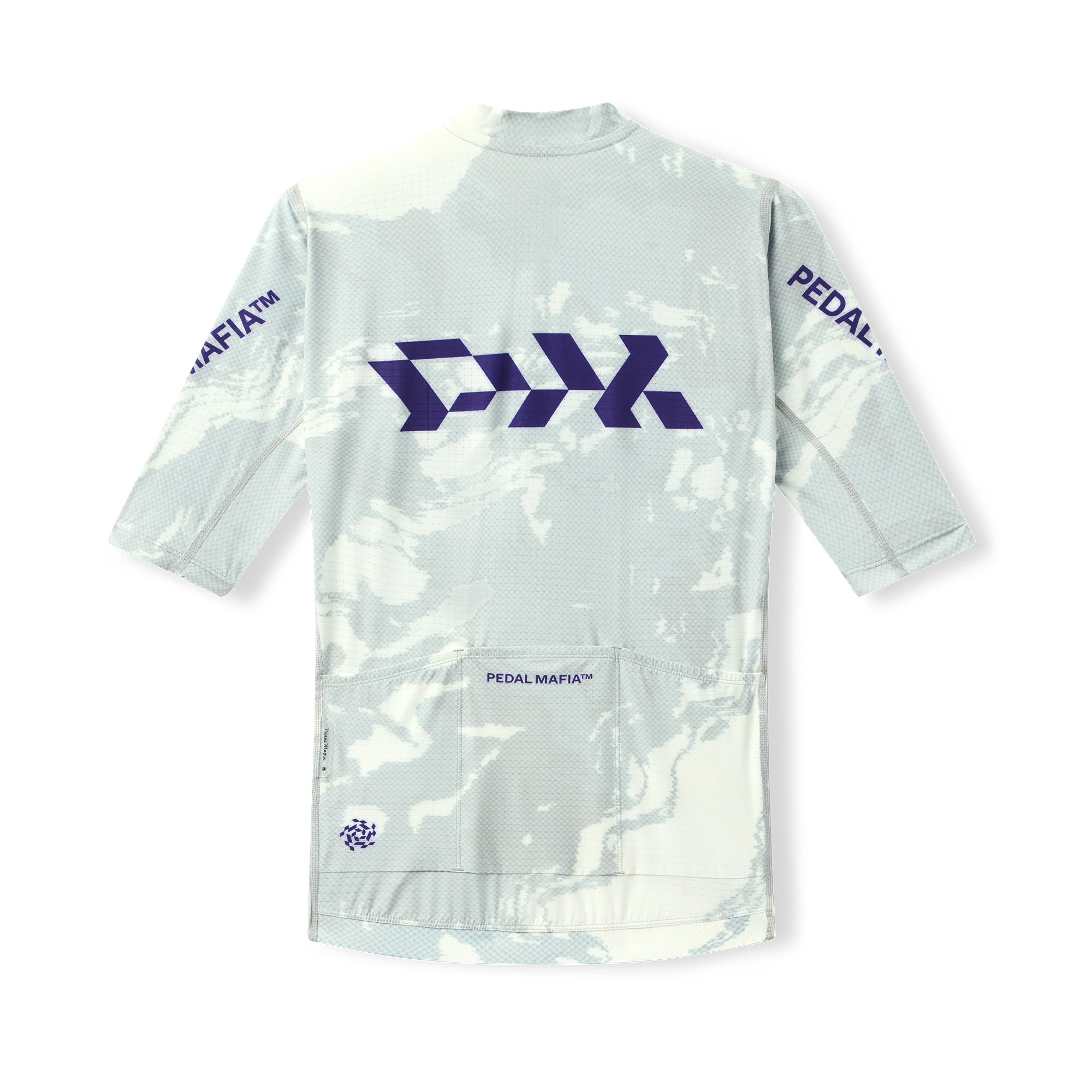 Men's Pro Race Jersey - Glitch Flow White Noise | Pedal Mafia