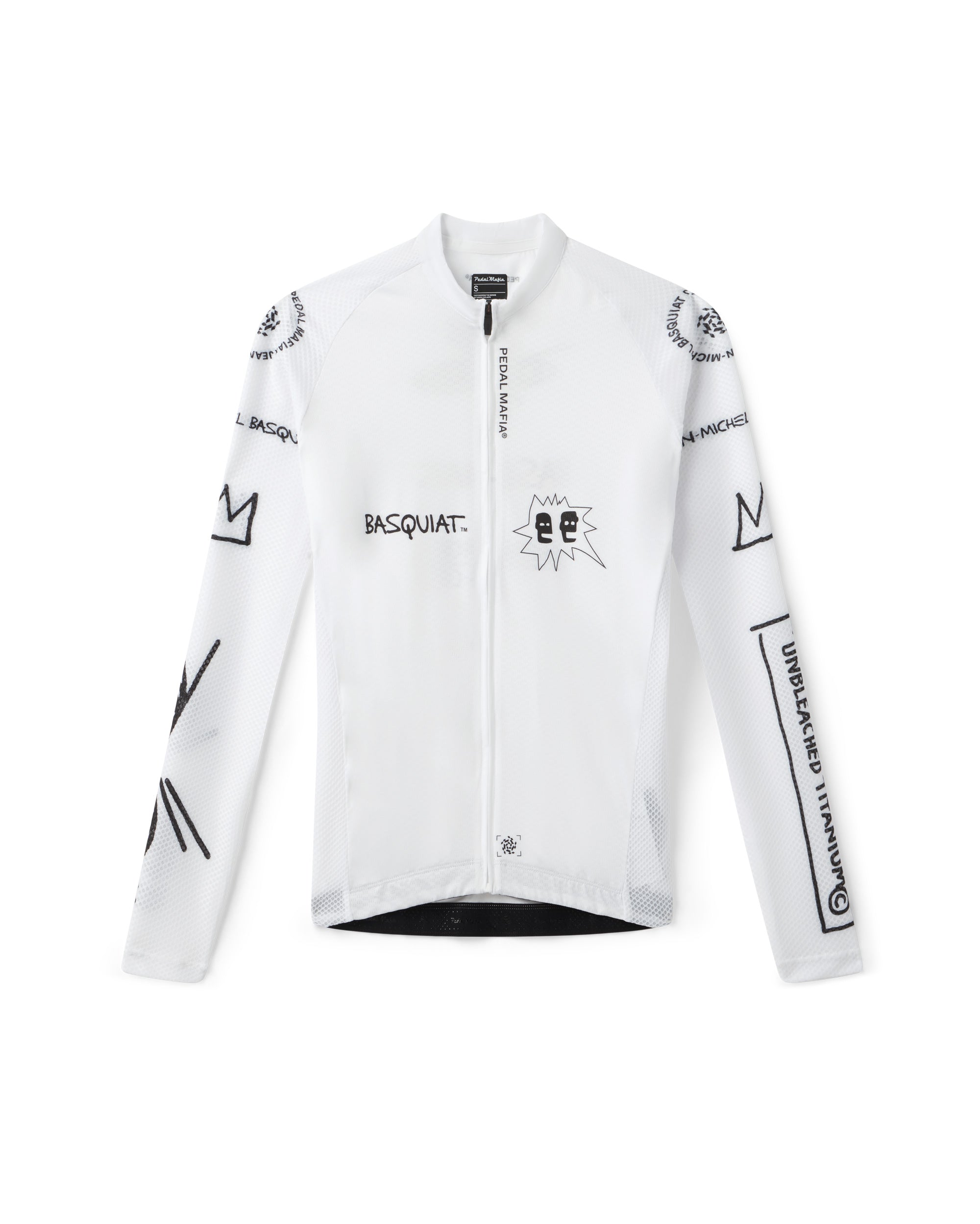 【新品未使用】Pedal mafia 限定デザインジャージ Men's Core Long Sleeve Jersey - Jean-Michel Basquiat White | Pedal
