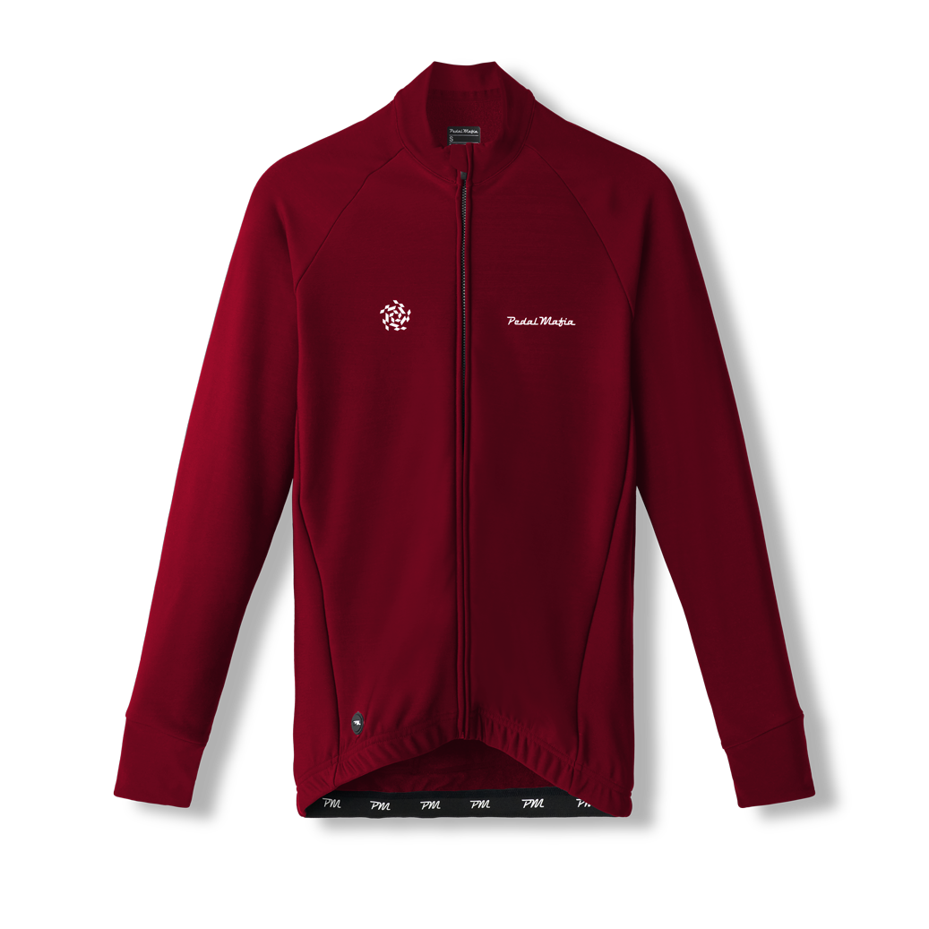 Men's Core Thermal Jacket - Rot Wine | Pedal Mafia