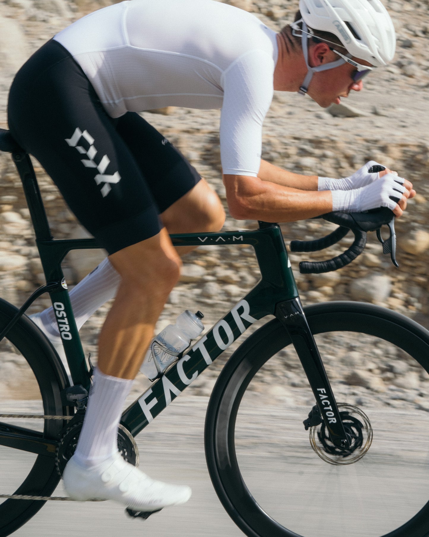 Men's Pro Race Suit Black - White