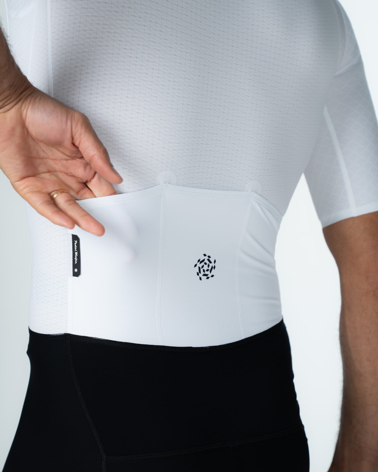 Men's Pro Race Suit Black - White