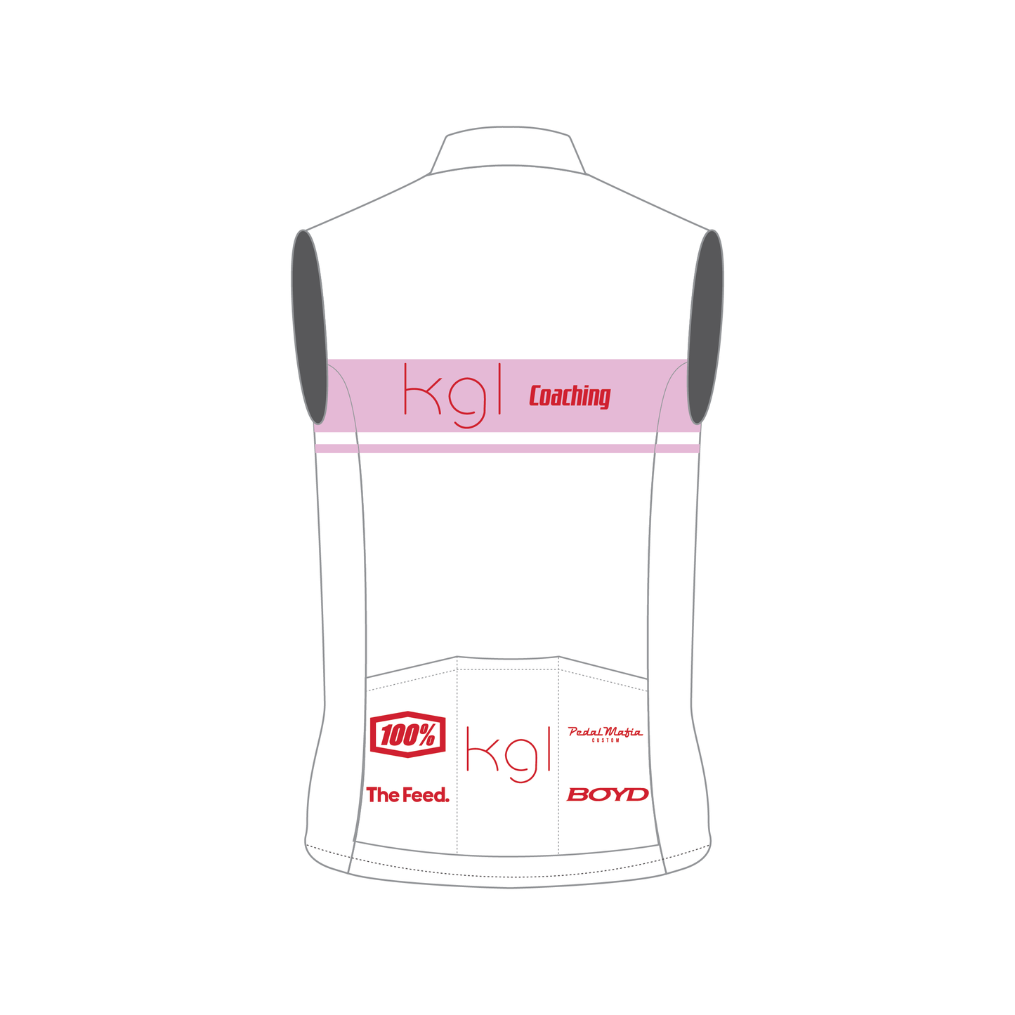 Custom Pro Vest - KGL Pro Vest White