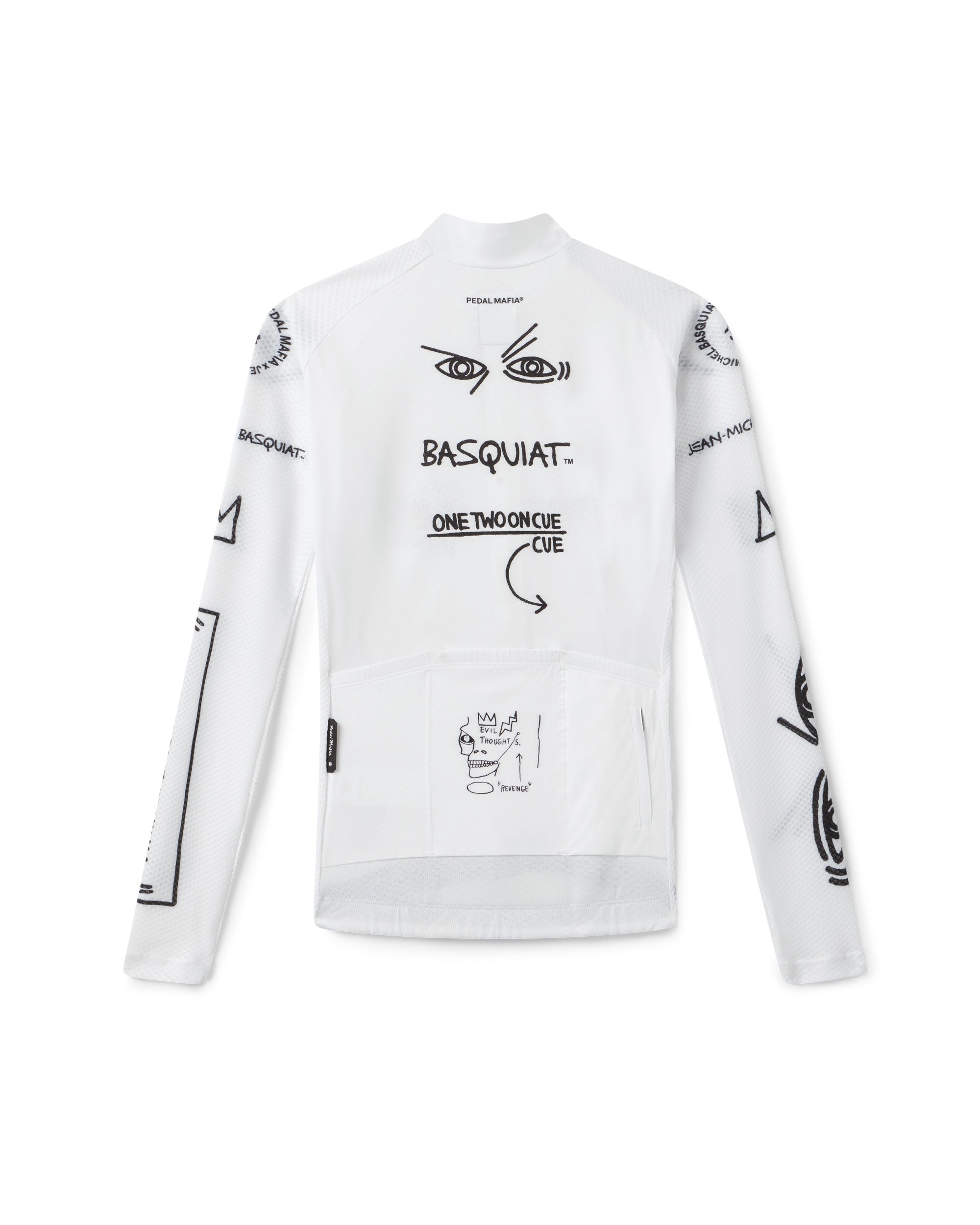 Women's Core Long Sleeve Jersey - Jean-Michel Basquiat White