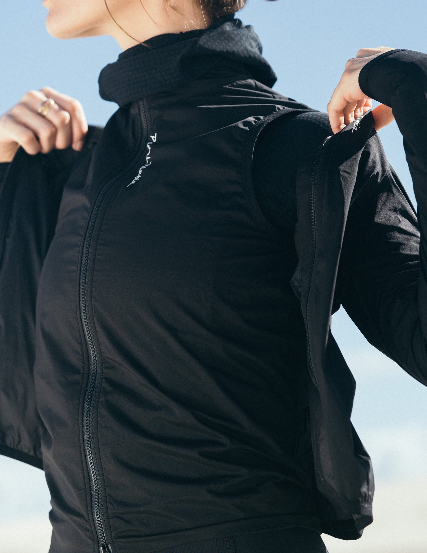 Chaleco básico para mujer - Negro