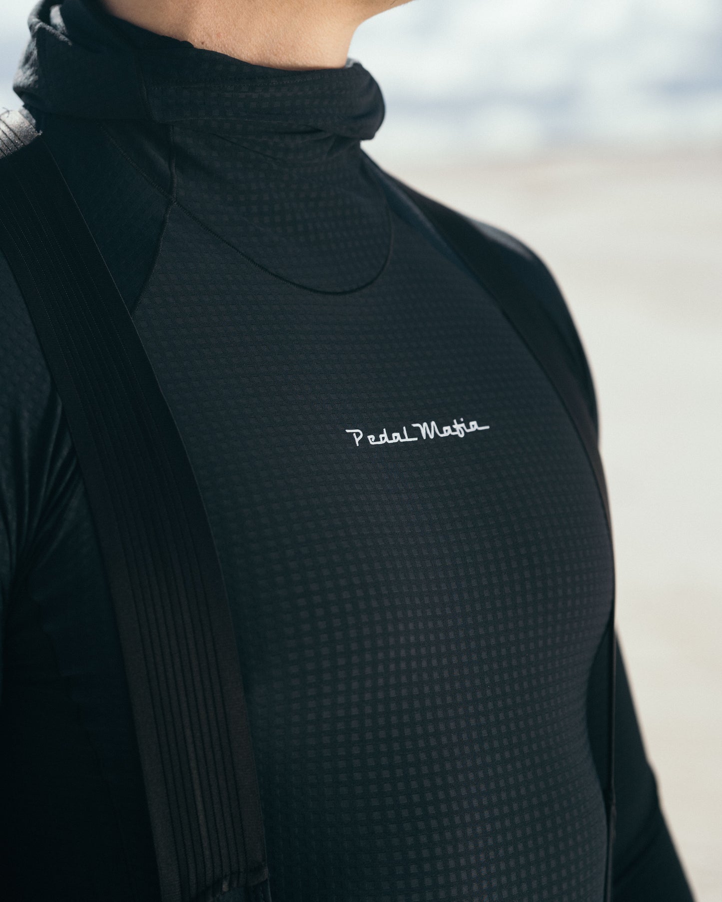 Capa base con capucha Core para hombre - Negro