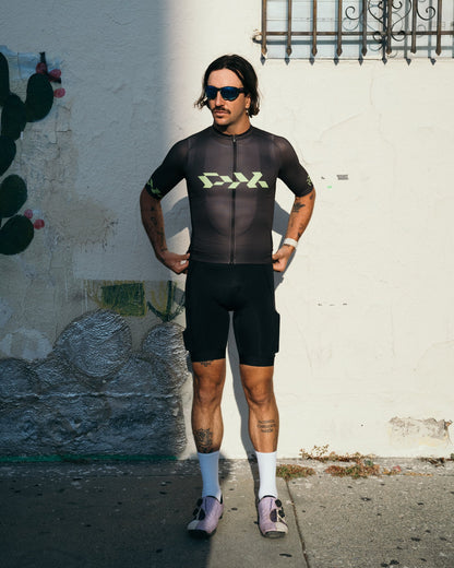 Camiseta Core para hombre - Carbon Black Lime