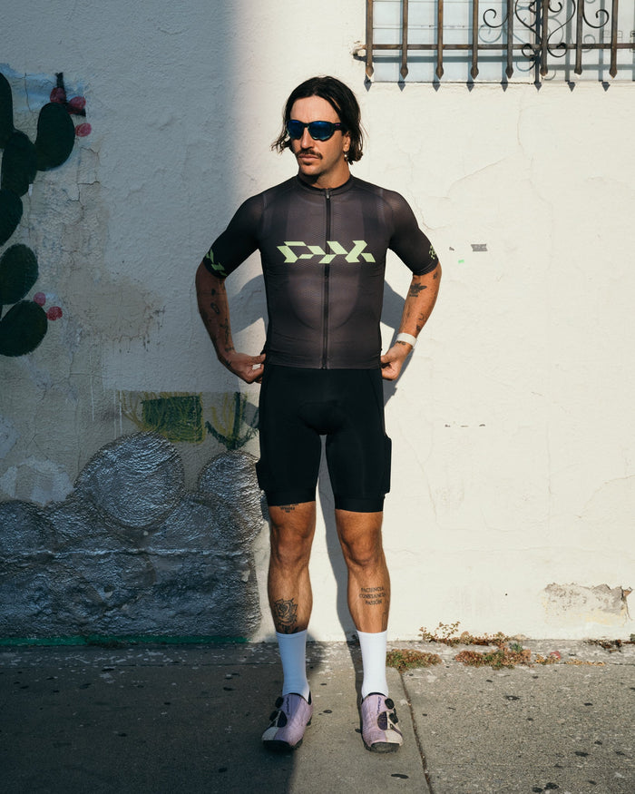 Camiseta Core para hombre - Carbon Black Lime