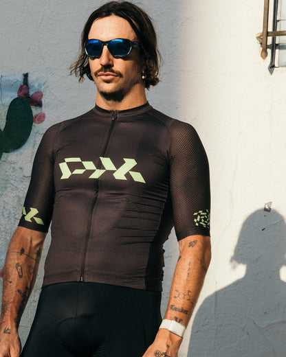 Camiseta Core para hombre - Carbon Black Lime