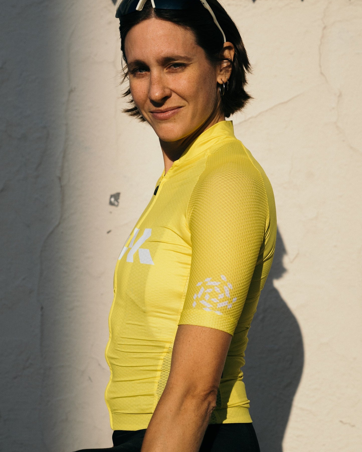 Maillot Core para mujer - Amarillo Blanco