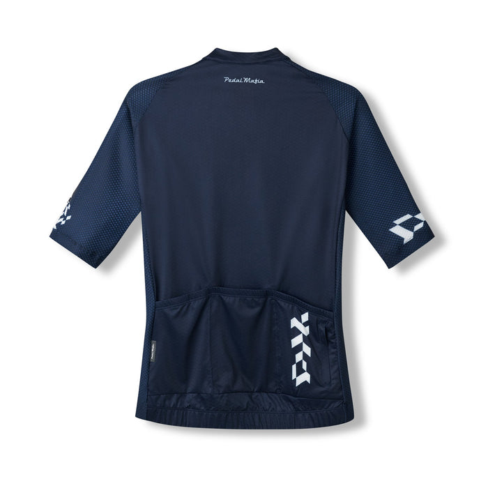 Camiseta básica para hombre - Azul marino Blanco
