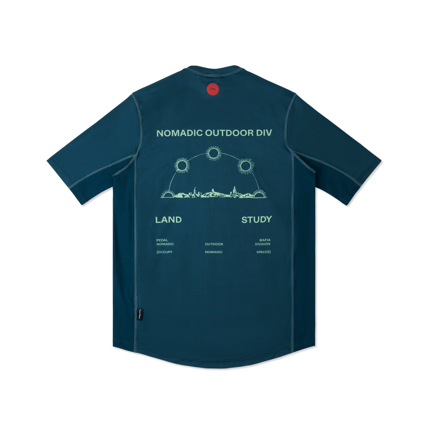 Camiseta de manga corta Nomadic Tech - Dark Navy Mint