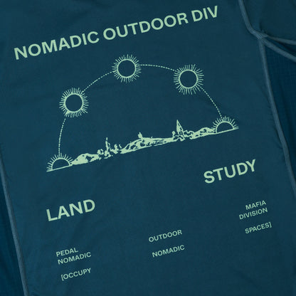 Camiseta de manga corta Nomadic Tech - Dark Navy Mint