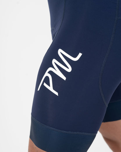 Babero profesional para hombre - Azul marino Blanco