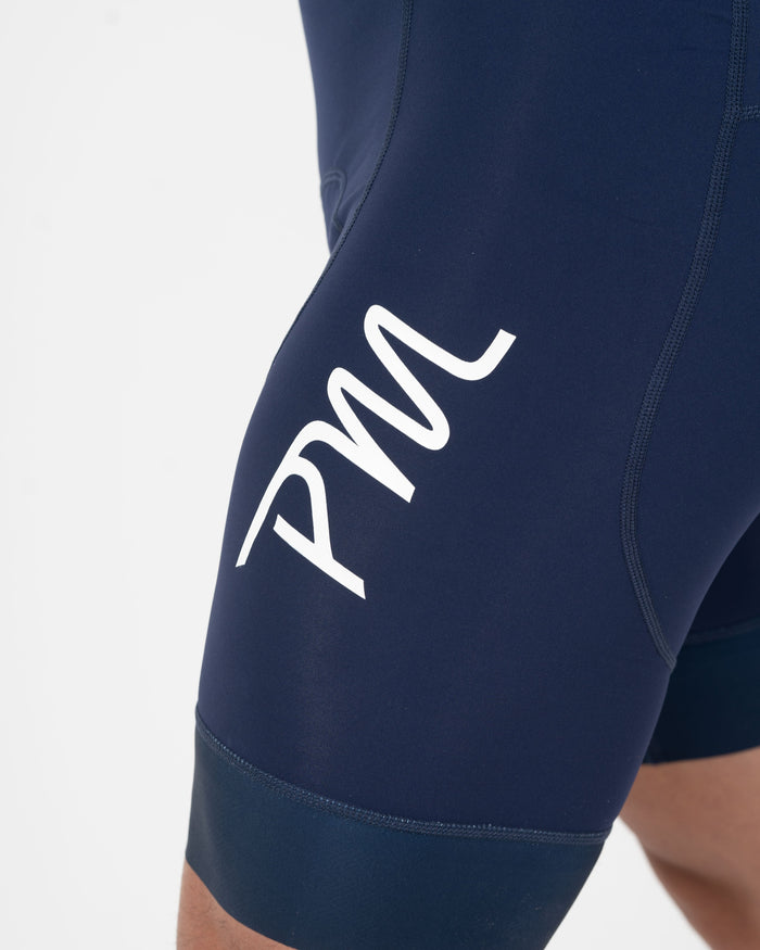 Babero profesional para hombre - Azul marino Blanco