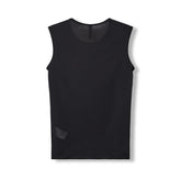Camiseta interior para hombre - Negro Sin mangas