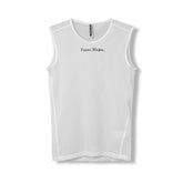 Capa base para hombre - Blanco sin mangas