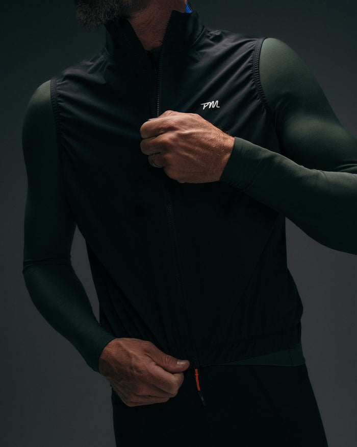 Men's Pro Heavy Rain Vest - Black