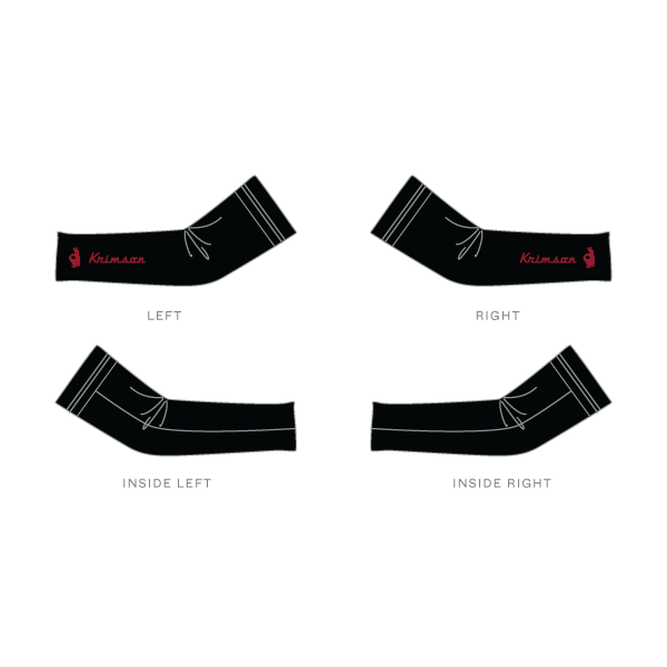 Custom Arm Warmer - Krimson Racing Black
