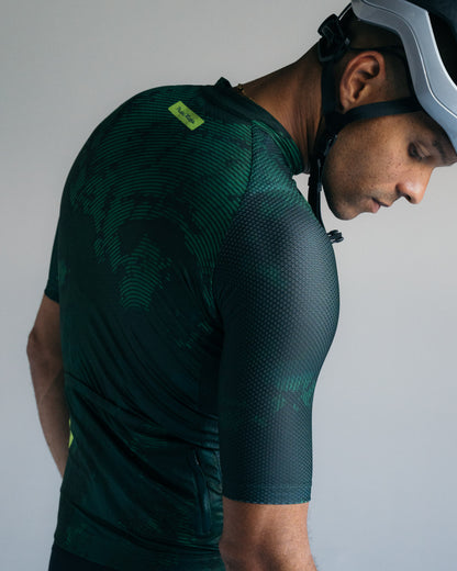 Mens Core Jersey - Static Dark Green