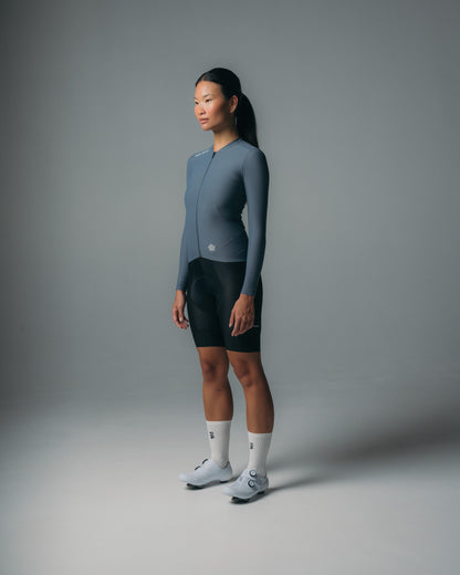 Women's Pro Delta Long Sleeve Jersey - Dark Blue Steel