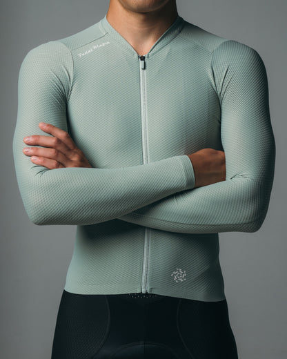 Men's Pro Delta Long Sleeve Jersey - Sage Green