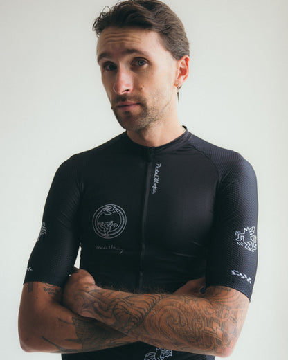 Men's Core Jersey - Keith Haring x PM Black