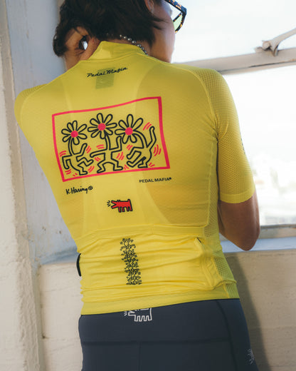 Women's Core Jersey - Keith Haring x PM Yellow