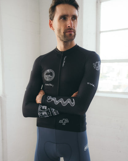 Men's Core Long Sleeve Jersey - Keith Haring x PM Black