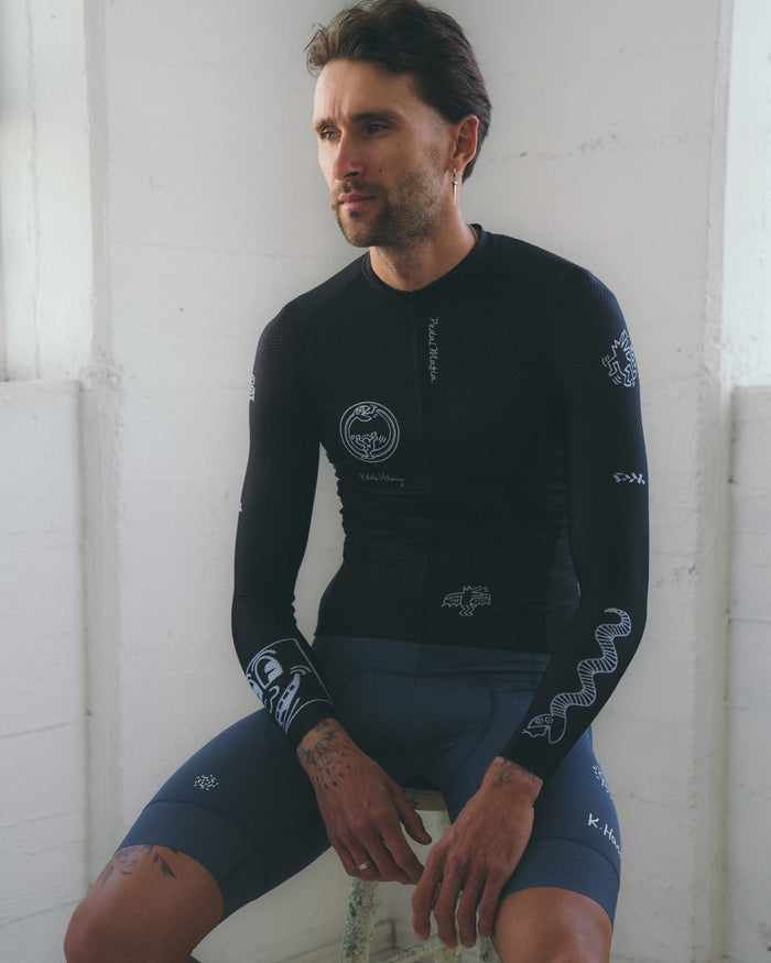 Men's Core Long Sleeve Jersey - Keith Haring x PM Black