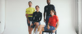 Group of cyclists wearing The Keith Haring Collection