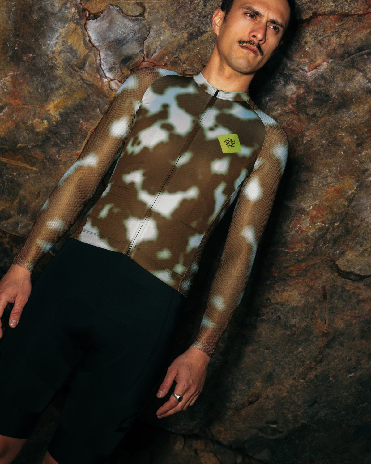 Men's Core Long Sleeve Jersey - Marble Dark Brown