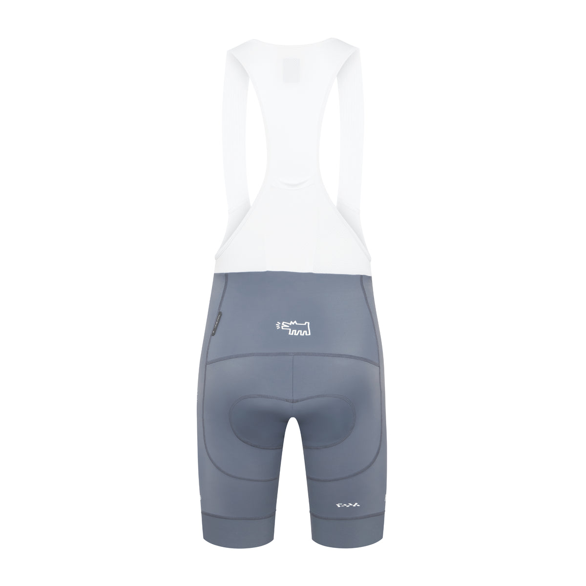 Men's Core Bib Shorts - Keith Haring x PM Grey