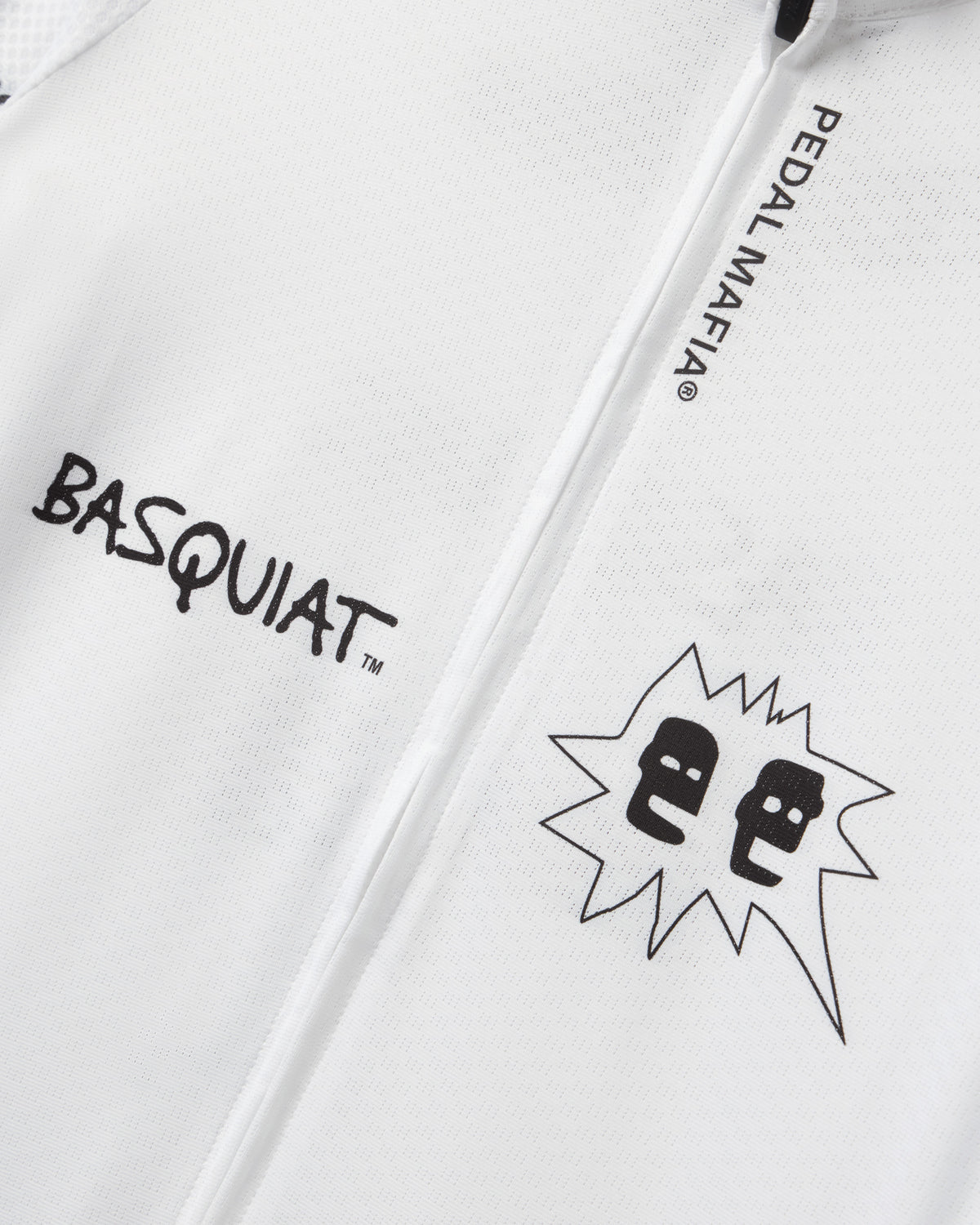Men's Core Long Sleeve Jersey - Jean-Michel Basquiat White