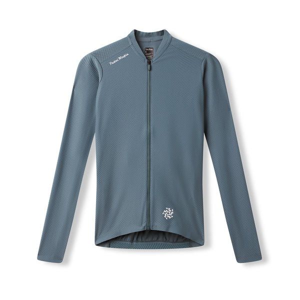Men's Pro Delta Long Sleeve Jersey - Dark Blue Steel | Pedal Mafia
