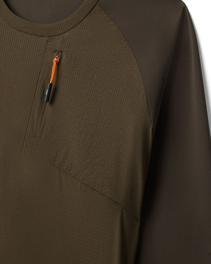Men's Pro Nomadic Long Sleeve T-Shirt - Onyx Brown
