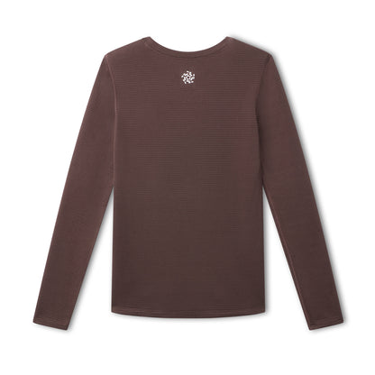 Men's Pro Merino Long Sleeve Base Layer - Brown