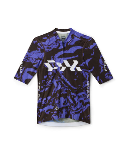 Men's Pro Race Jersey - Glitch Flow Blue Shift