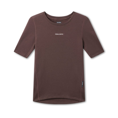 Men's Pro Merino Short Sleeve Base Layer - Brown