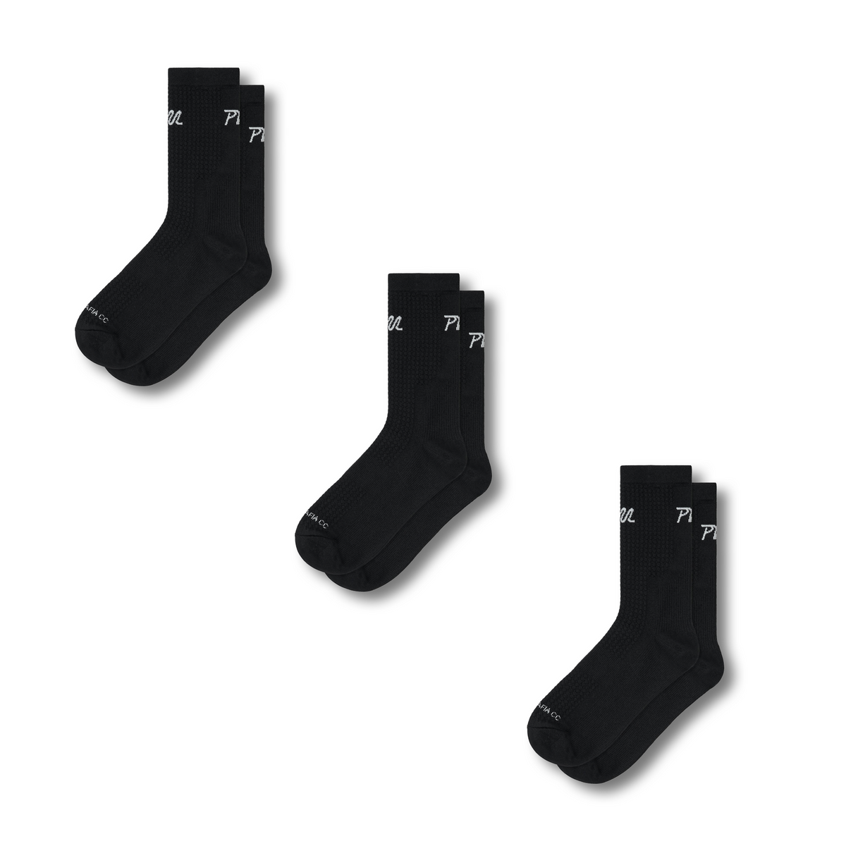 Flight Sock 3 Pack - PM Black