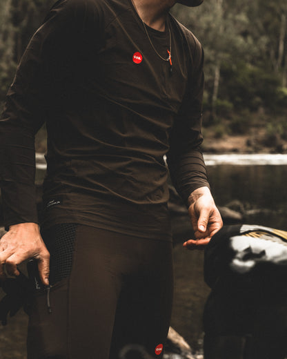 Men's Pro Nomadic Long Sleeve T-Shirt - Onyx Brown