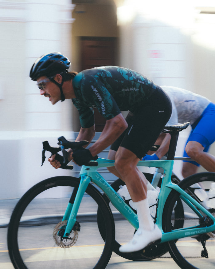 Men's Pro Race Jersey - Glitch Flow Shadow Green