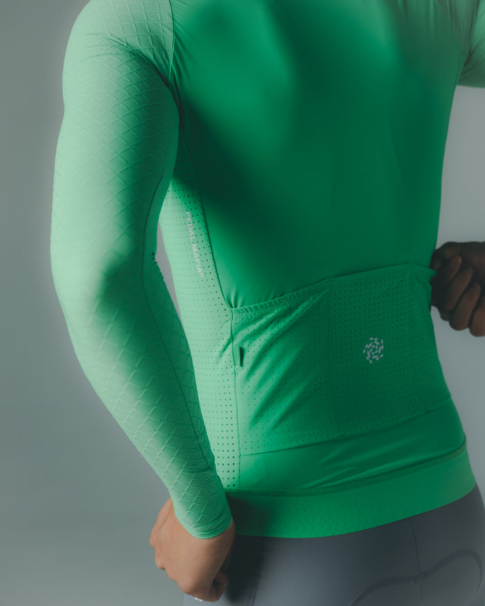 Men's Pro Long Sleeve Jersey - Pastel Green