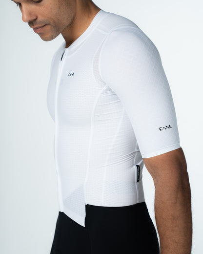 Men's Pro Race Suit Cycling Bundle - White