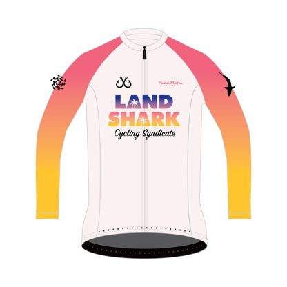 Custom Core Long Sleeve Jersey - Land Shark Miami White