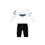 Custom Male Pro Long Sleeve Skin Suit - New Haven Angels White