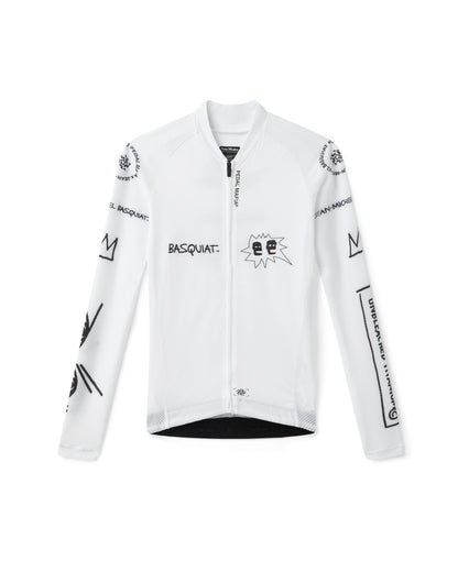 Women's Core Long Sleeve Jersey - Jean-Michel Basquiat White