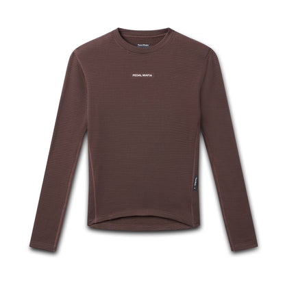 Women's Pro Merino Long Sleeve Base Layer - Brown