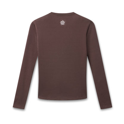Women's Pro Merino Long Sleeve Base Layer - Brown